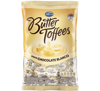 Caramelos Butter Toffees Chocolate Blanco Bolsax822gr