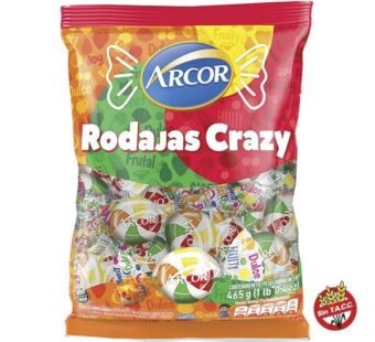 Caramelos Duros Rodajas Crazy Arcor Bolsax465gr