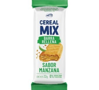 Barra Cereal Mix Relleno Manzana x4u