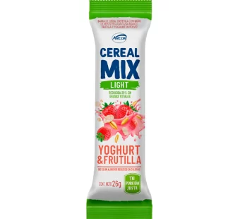 Barra Cereal Mix Yoghurt Frutilla Light x4u