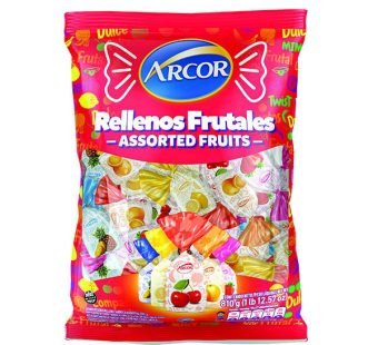 Caramelos Rellenos Frutales Arcor Bolsax810gr