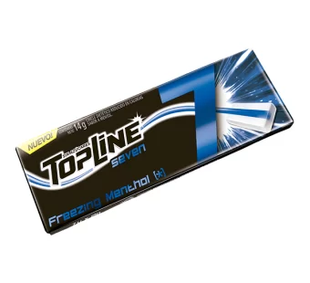 Chicle Topline 7 Menthol Cajax16u