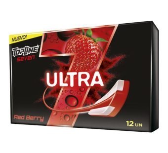 Chicle Topline 7 Ultra Red Berry Cajax12u