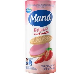 Galletitas Maná Rellenas Frutilla x3u