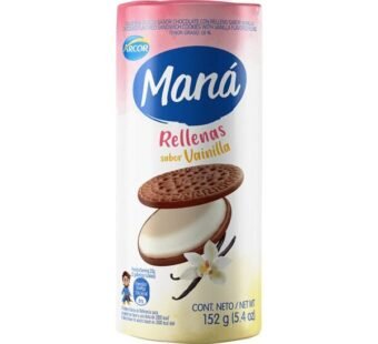 Galletitas Maná Rellenas Vainilla x3u