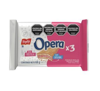 Galletitas Opera Frutilla x6u