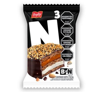 Alfajor BYN Negro triple pack x4 u