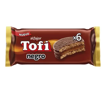 Alfajor Tofi Negro 46gr pack x6 u