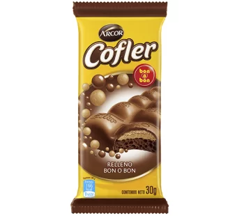 Chocolate Cofler Aireado Relleno Bon o Bon, x20u de 30gr