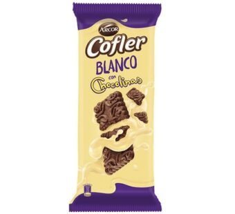 Chocolate Cofler Blanco con Chocolinas, 100gr x3u