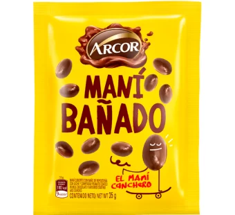 Maní bañado Arcor Caja de 16u x 35gr