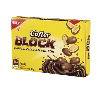 Maní con chocolate Block x3u 40gr