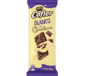 Chocolate Cofler Blanco con Chocolinas 55 gr. x3u