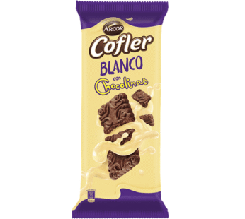 Chocolate Cofler Blanco con Chocolinas, 100gr x3u
