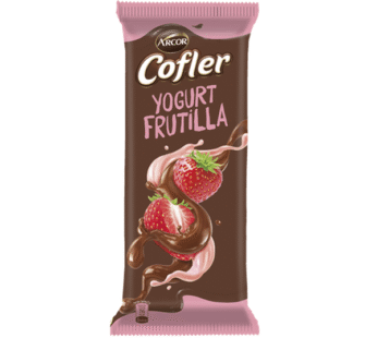 Chocolate Cofler relleno Yoghurt Frutilla x2u de 64gr
