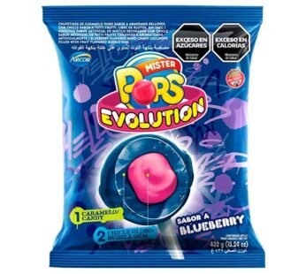 Chupetín Mister Pops Evolution Blueberry Bolsax24u
