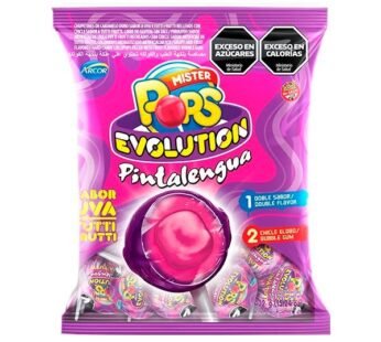 Chupetín Mister Pops Evolution Pinta Lengua Bolsax24u