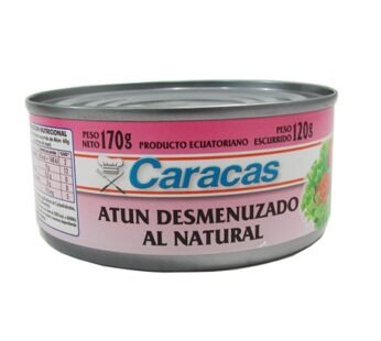ATUN DESMENUZADO CARACAS AL NATURAL X 170 GR.