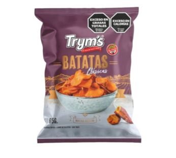 BATATAS FRITAS TRYMS CLASICAS SIN TACC X 65 GR.