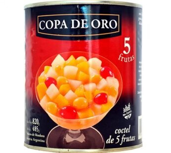 COCTEL COPA DE ORO 5 FRUTAS X 820 GR.
