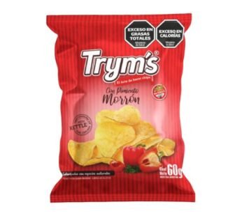 PAPAS FRITAS TRYMS PIMIENTO MORRON SIN TACC X 60 GR.