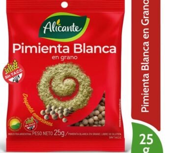 PIMIENTA ALICANTE BLANCA GRANO X 25 GR.
